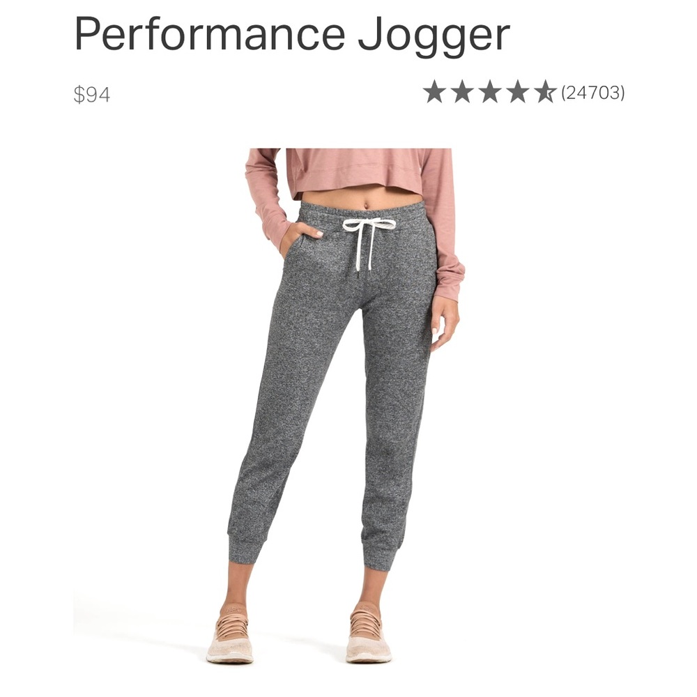 Vuori Performance Jogger Heather gray